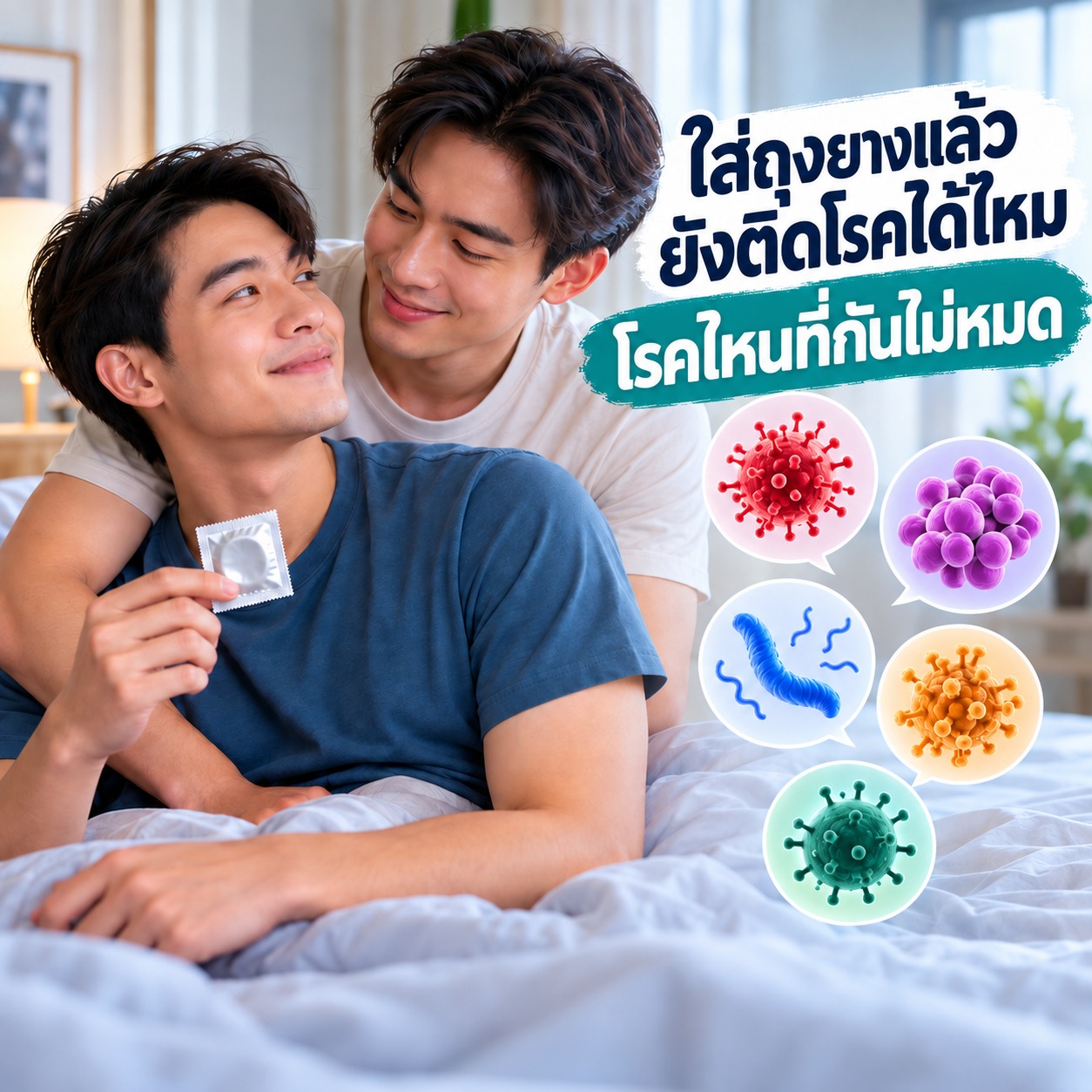 ใส่ถุงยางแล้วยังติดโรคได้ไหม โรคไหนที่กันไม่หมด